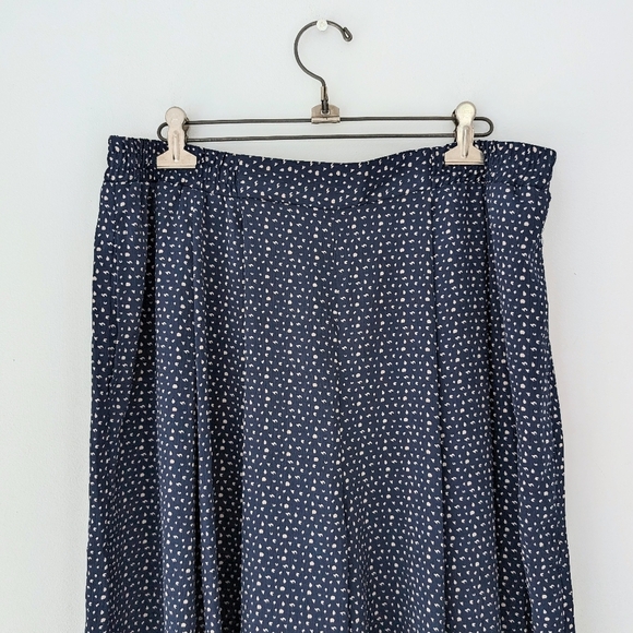 TanJay Women's Polka Dot Palazzo Midi Pants ~ Size Large - Picture 3 of 4